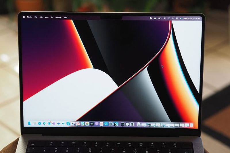 A MacBook Pro 14 display